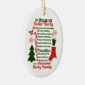 12 dagen Roller Derby-Kerstmis, rolschaatsen Keramisch Ornament (Rechts)