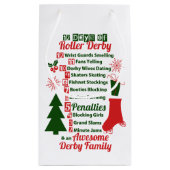12 dagen Roller Derby-Kerstmis, rolschaatsen Klein Cadeauzakje (Achterkant)