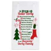 12 dagen Roller Derby-Kerstmis, rolschaatsen Klein Cadeauzakje (Voorkant)