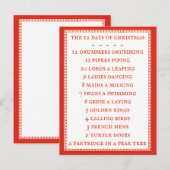 12 DAGEN TEKSTEN Briefkaart II (Voorkant / Achterkant)