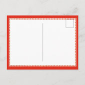 12 DAGEN TEKSTEN Briefkaart / Rood (Achterkant)