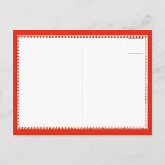 12 DAGEN TEKSTEN Briefkaart / Rood (Achterkant)