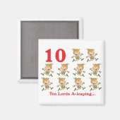 12 dagen tien lords a-leaping magneet (Voorkant / Achterkant)