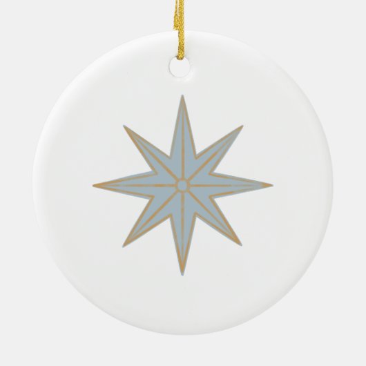 12 dagen traditionele kerstfeestdag keramisch ornament (Achterkant)