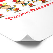 12 dagen twaalf drummers poster (Hoek)