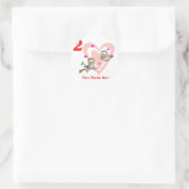 12 dagen twee tortelduiven ronde sticker (Tas)