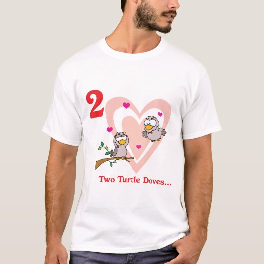 12 dagen twee tortelduiven t-shirt (Voorkant)