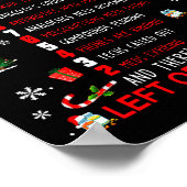 12 dagen van apotheek grappige kerst apotheker Tec Poster (Hoek)