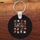 12 Dagen Van Bakker Kerst Kook Chef Bakken Sleutelhanger (Voorkant)