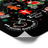 12 dagen van CT-scans Kerst CT-tech Cat Scan Poster (Hoek)