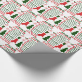 12 dagen van de Kerstmis van Roller Derby Cadeaupapier (Hoek)