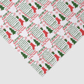 12 dagen van de Kerstmis van Roller Derby Tissuepapier (Detail)