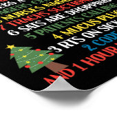 12 dagen van de respiratoire therapeut kerst grapp poster (Hoek)