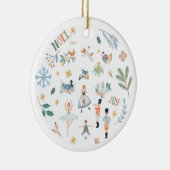 12 dagen van de traditionele kerstfeestdag keramisch ornament (Rechts)