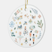 12 dagen van de traditionele kerstfeestdag keramisch ornament (Links)