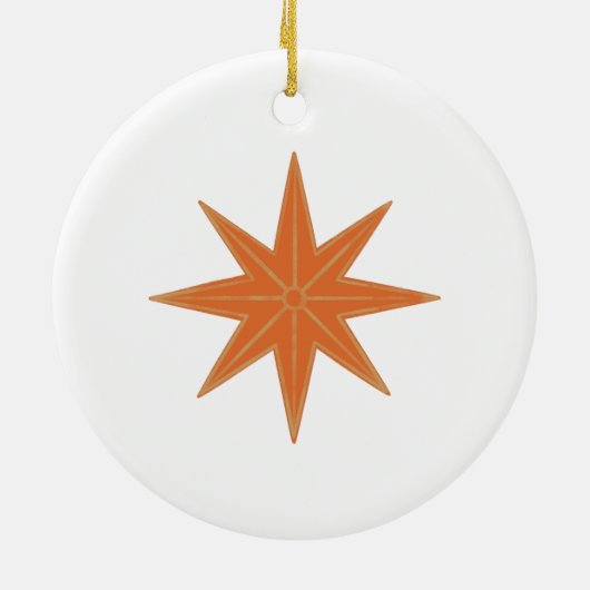 12 dagen van de traditionele kerstfeestdag keramisch ornament (Achterkant)