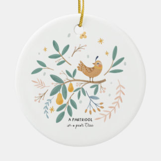 12 dagen van de traditionele kerstfeestdag keramisch ornament