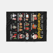 12 dagen van een accountant, Kerstfeest, Grappige Fleece Deken (Voorkant (Horizontaal))