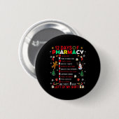 12 dagen van grappige apotheek Kerstmis apotheker Ronde Button 5,7 Cm (Voorkant /achterkant)