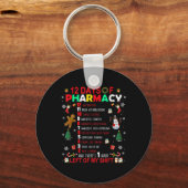 12 dagen van grappige apotheek Kerstmis apotheker Sleutelhanger (Voorkant)