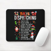 12 dagen van grappige kerstdispatcher muismat (Met muis)