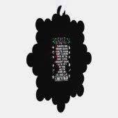 12 Dagen van het Onderwijzen van Wiskunde Leraar K Ornament Kaart (Rechts)