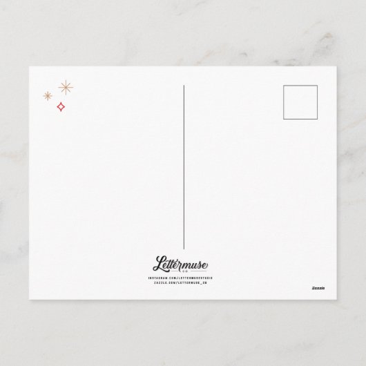 12 DAGEN VAN KERST / kerst Briefkaart (Achterkant)