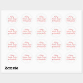 12 DAGEN VAN KERST / Kerststickers Ronde Sticker (Vel)