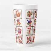 12 dagen van kerst Latte Mok (Voorkant)