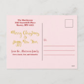 12 Dagen van Kerst Leuke Dierentypografie Custom Feestdagenkaart (Achterkant)