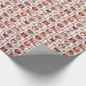 12 dagen van Kerst Quilt Print Cadeaus Cadeaupapier (Hoek)