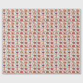 12 dagen van Kerst Quilt Print Cadeaus Cadeaupapier (Vlak)