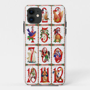 12 dagen van Kerst Quilt Print Cadeaus iPhone 11 Hoesje