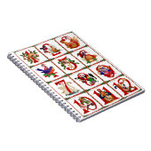 12 dagen van Kerst Quilt Print Cadeaus Notitieboek (Rechterzijde)