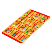 12 Dagen van Kerstlied Folk Art Numbers Magneet (Linkerzijde)