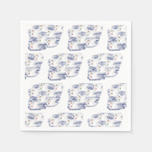 12 dagen van Kerstmis 7 Zwanen A-Zwemmen Servet