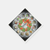 12 dagen van Kerstmis ~Bladmuziek~Kerstkrans Servet (Hoek)