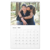 12 Dagen van Kerstmis ecru Foto Kalender (Jan 2026)