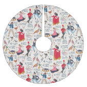 12 Dagen van Kerstmis ecru Traditionele Classic Kerstboom Rok (Voorkant)