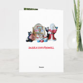 12 dagen van Kerstmis en zij verdenken… geen Feestdagen Kaart (Achterkant)