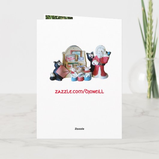 12 dagen van Kerstmis en zij verdenken… geen Feestdagen Kaart (Achterkant)