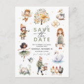 12 dagen van Kerstmis' Feestdagenkaart (Voorkant)