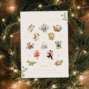 12 dagen van Kerstmis   Foto Vakantie Kaart