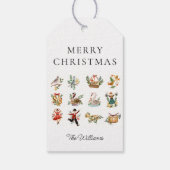 12 dagen van Kerstmis Gepersonaliseerde Gift Label Cadeaulabel (Achterkant)