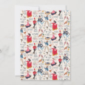 12 Dagen van Kerstmis groen Foto Feestdagenkaart (Achterkant)