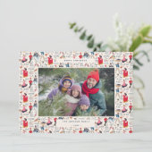 12 Dagen van Kerstmis Klassieke Traditionele Foto Feestdagenkaart (Staand voorkant)