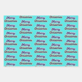 12 dagen van Kerstmis op het strand Retro Kerstmis Inpakpapier Vel (Voorkant 3)