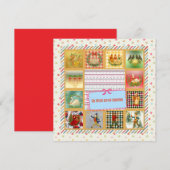 12 dagen van Kerstmis, Patrijs in een perenboom Feestdagenkaart (Voorkant / Achterkant)