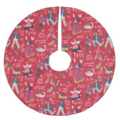 12 dagen van Kerstmis rood Kerstboom Rok (Voorkant)