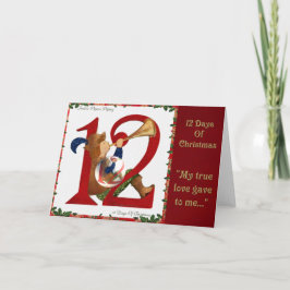 12 dagen van Kerstmis Twaalf het Door buizen Feestdagen Kaart
